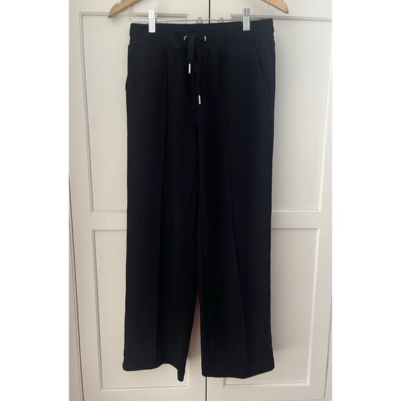 One By Chapter One Pants - One by Chapter One Womens Pants Tie Waist High Rise Cropped Trouser Black Sz. XS